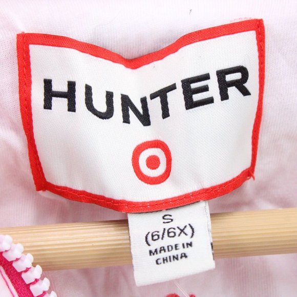 Hunter For Target Girls Striped Half-Zip Hooded Jacket Windbreaker S 6/6X NWT - Picture 7 of 10